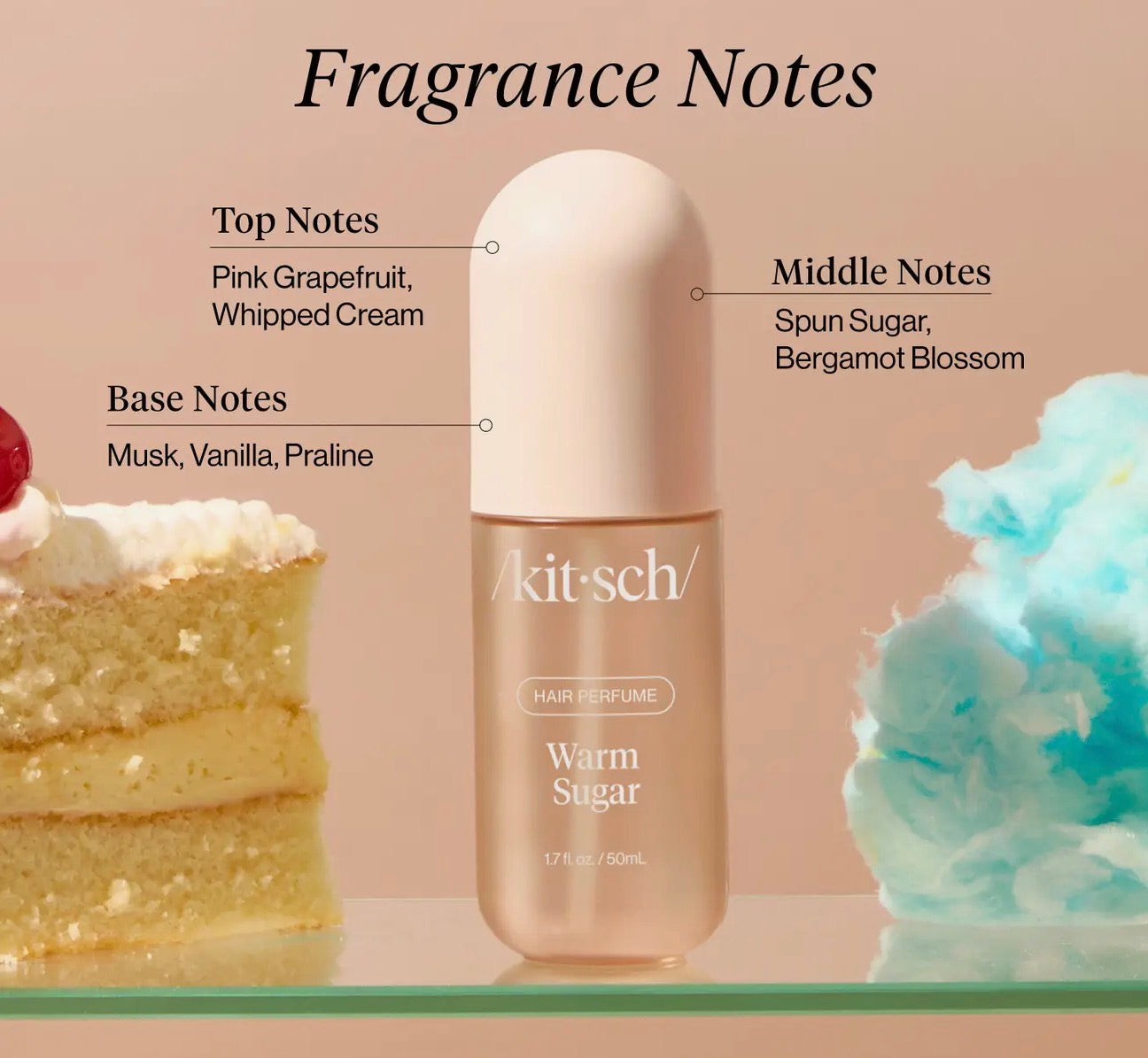 Kit~sch hair perfume warm sugar, 50ml.